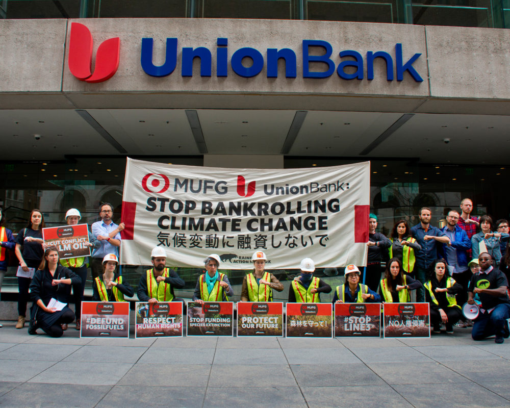 MUFG Union Bank protest