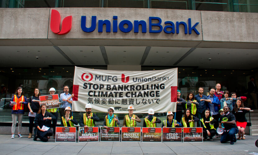 MUFG Union Bank protest